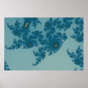 Underwater Ferns Poster