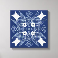 Underwater Fish Design with Blue Background