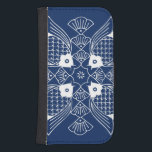 Underwater Fish Design with Blue Background Samsung S4 Wallet Case<br><div class="desc">A meeting of the fish minds,  this design showcases an underwater scene complete with seashells on a blue background. A great gift for an ichthyologist or anyone who loves the sight of fish having a swim!</div>