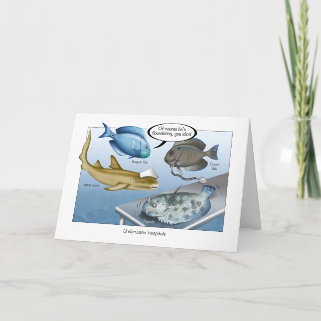 Underwater Fish Hospital Greeting Card (Front)