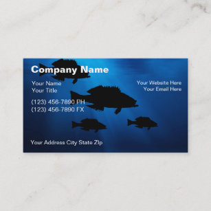 Underwater Fishing Business Cards