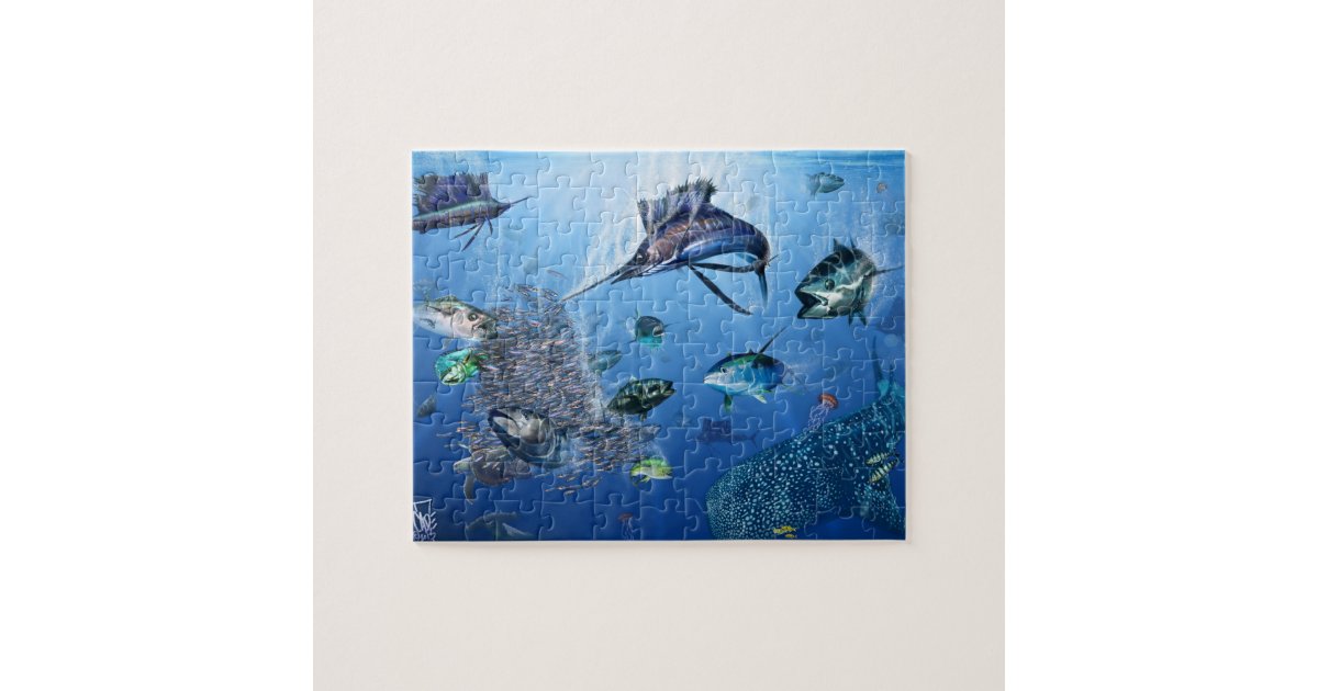 Underwater Frenzy Jigsaw Puzzle Zazzle