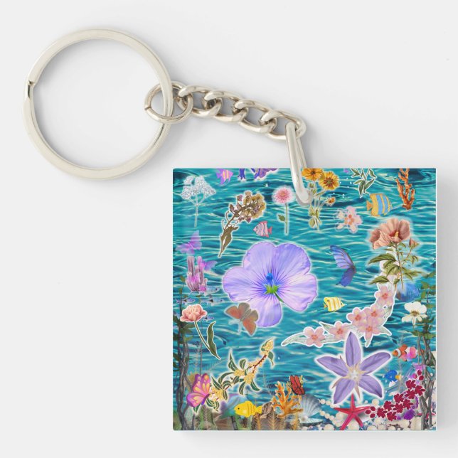 Underwater Garden Key Ring (Front)