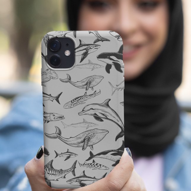 Underwater Giants Pattern iPhone Case (Creator Uploaded)