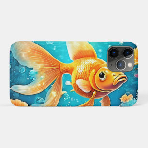 Underwater Goldfish Art iPhone 11 Pro Case