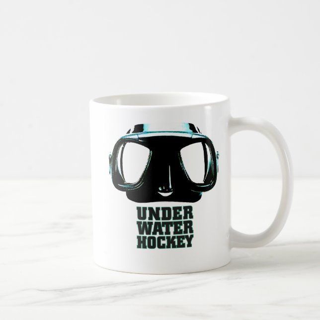 Underwater Hockey Classic White Mug (Right)