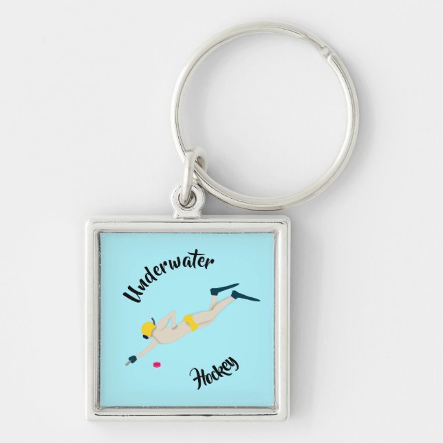 Underwater Hockey Key Ring (Front)