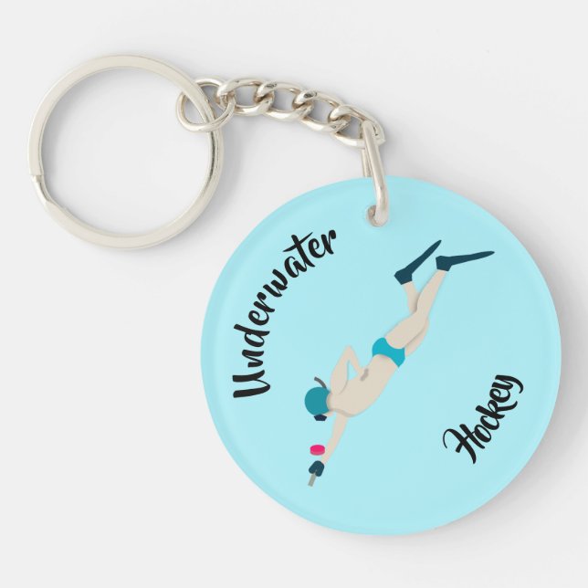 Underwater Hockey Key Ring (Front)