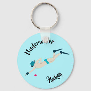 Underwater Hockey Key Ring