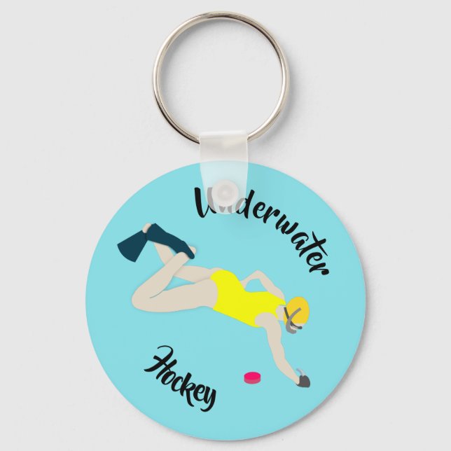 Underwater Hockey Key Ring (Front)