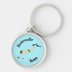 Underwater Hockey Key Ring