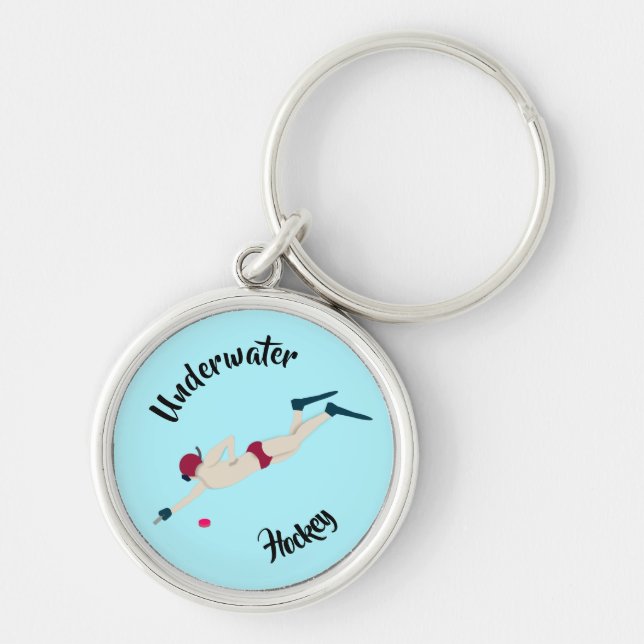 Underwater Hockey Key Ring (Front)