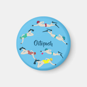 Underwater Hockey Magnet