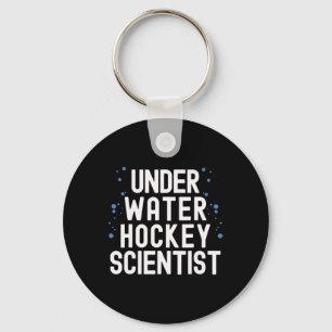 Underwater Hockey Player Swimming Team Sport Quote Key Ring