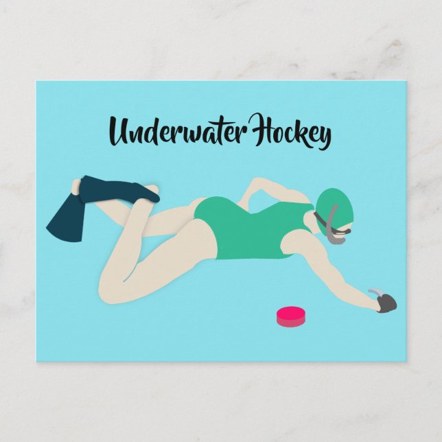 Underwater Hockey Postcard (Front)