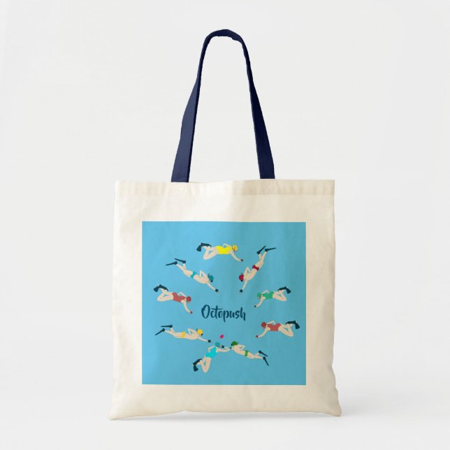 Underwater Hockey Tote Bag (Front)