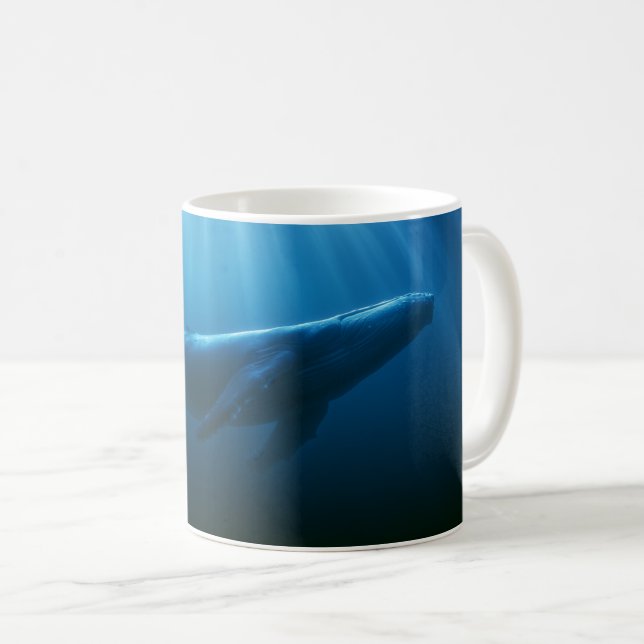 Underwater Humpback Whale Coffee Mug (Front Right)