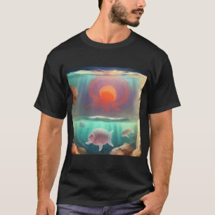 Underwater Jellyfish and Fish T-Shirt