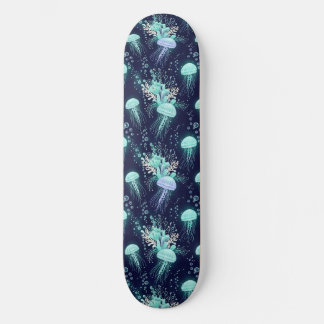 Underwater Jellyfish Pattern Skateboard