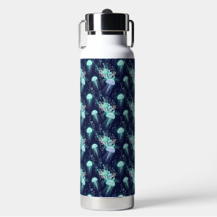 Underwater Jellyfish Pattern Water Bottle