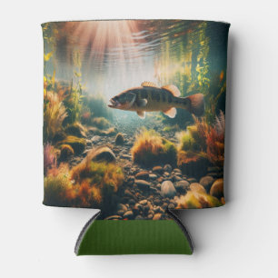 Underwater large mouth bass can cooler
