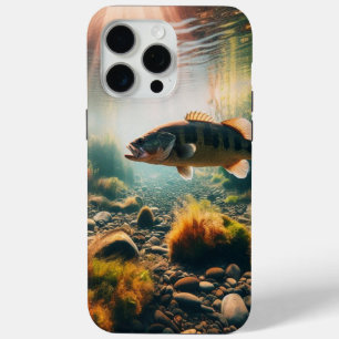 Underwater large mouth bass iPhone 15 pro max case