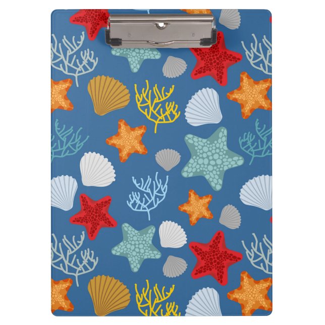 Underwater Life Pattern Clipboard (Front)