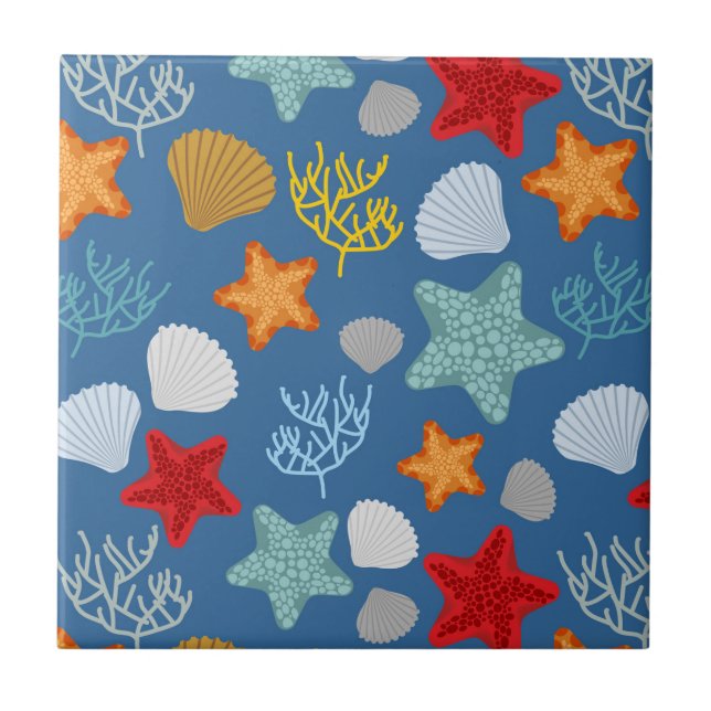 Underwater Life Pattern Tile (Front)