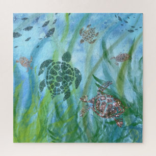 Underwater Life Puzzle - Beautiful Water Turtles