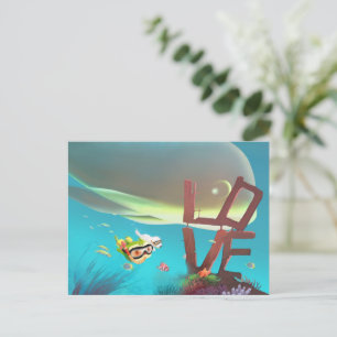 Underwater Love Announcement Postcard