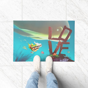 Underwater Love Doormat