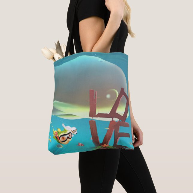 Underwater Love Tote Bag (Close Up)
