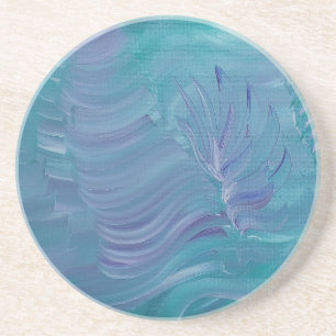 Underwater Magic Unique Colourful Abstract Art Coaster