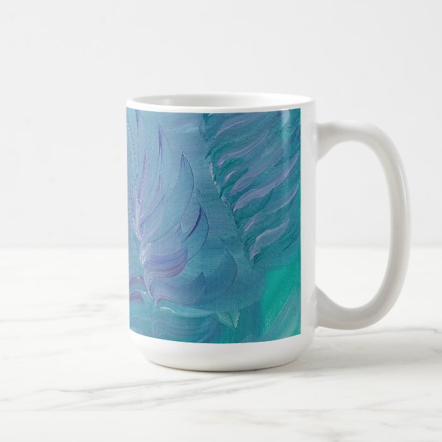 Underwater Magic Unique Colourful Abstract Art Coffee Mug (Right)