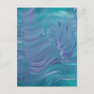 Underwater Magic Unique Colourful Abstract Art Invitation Postcard