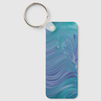 Underwater Magic Unique Colourful Abstract Art Key Ring