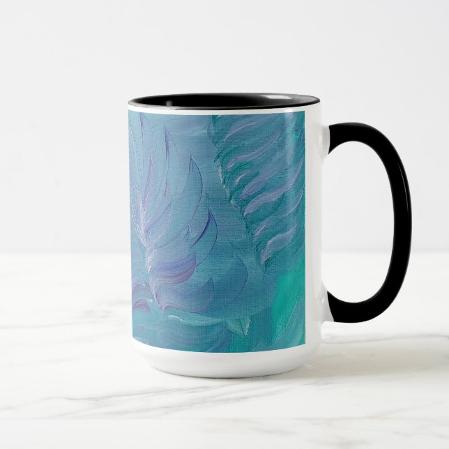 Underwater Magic Unique Colourful Abstract Art Mug (Right)