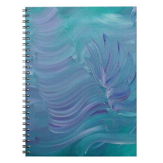 Underwater Magic Unique Colourful Abstract Art Notebook (Front)