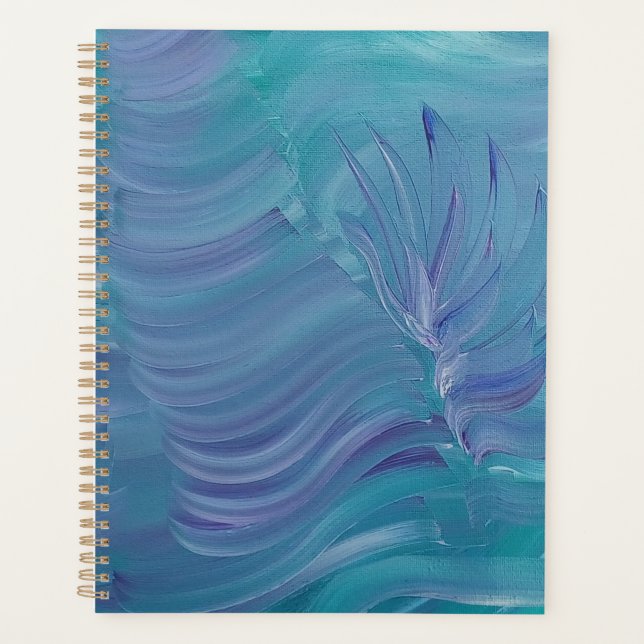 Underwater Magic Unique Colourful Abstract Art Planner (Front)