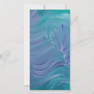 Underwater Magic Unique Colourful Abstract Art Thank You Card