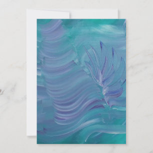Underwater Magic Unique Colourful Abstract Art Thank You Card