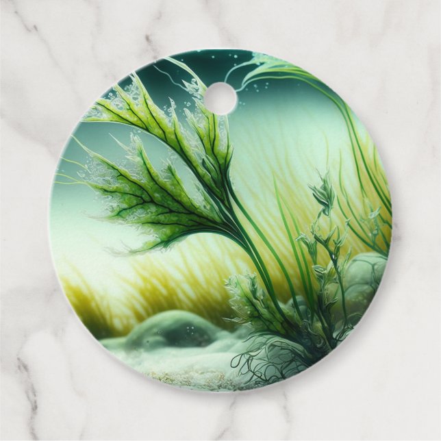 Underwater Majesty Favour Tags (Front)