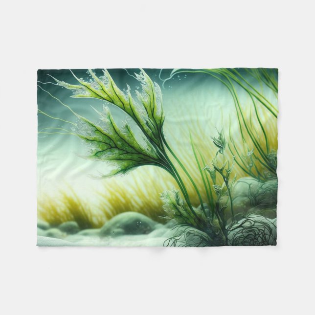 Underwater Majesty Fleece Blanket (Front (Horizontal))