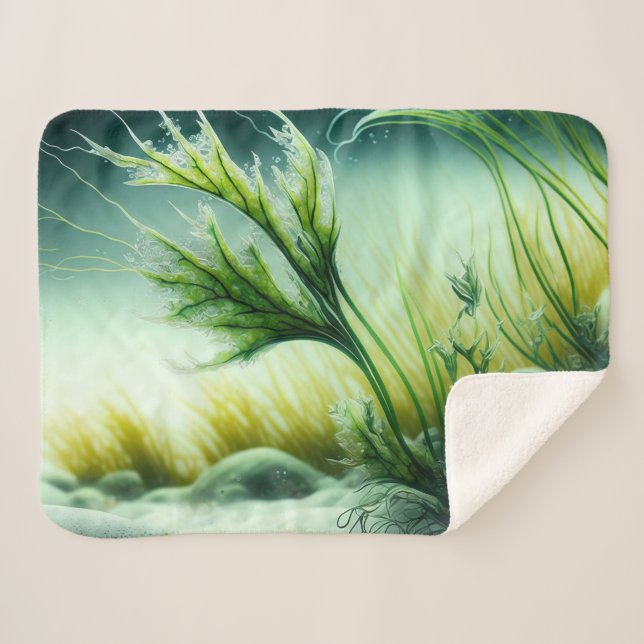 Underwater Majesty Sherpa Blanket (Front (Horizontal))