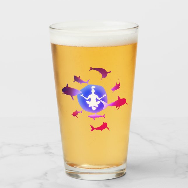 Underwater Meditation Glass (Front Filled)