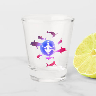 Underwater Meditation Shot Glass