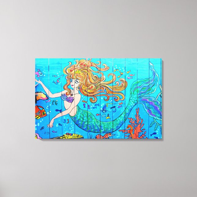 underwater mermaid canvas print (Front)