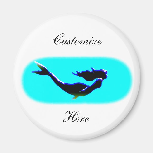 underwater mermaid swimming magnet (Front)