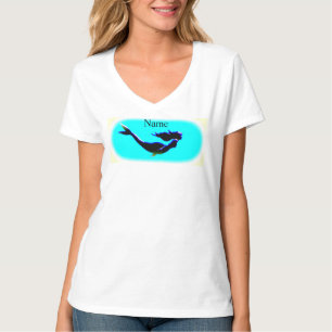 underwater mermaid swimming t-shirt