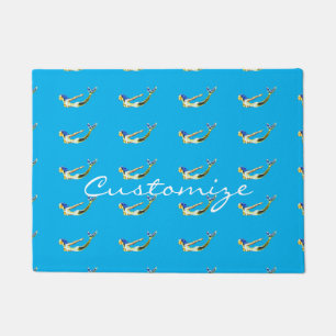 Underwater Mermaid Swimming Thunder_Cove Doormat
